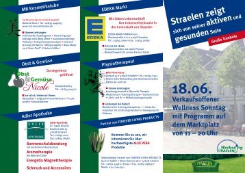 Flyer zum Wellnesstag - in Straelen