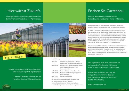 Flyer: Hier wÃ¤chst Zukunft - in Straelen