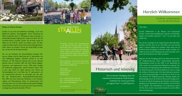 Historisch und lebendig Herzlich Willkommen - Stadt Straelen