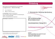 Interdisziplinärer Dialog 2014 - Klinik und Poliklinik für ...