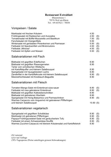 Restaurant Extrablatt - Extrablatt Weil Friedlingen