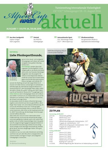 iWEST Alpencup aktuell - Ausgabe Freitag