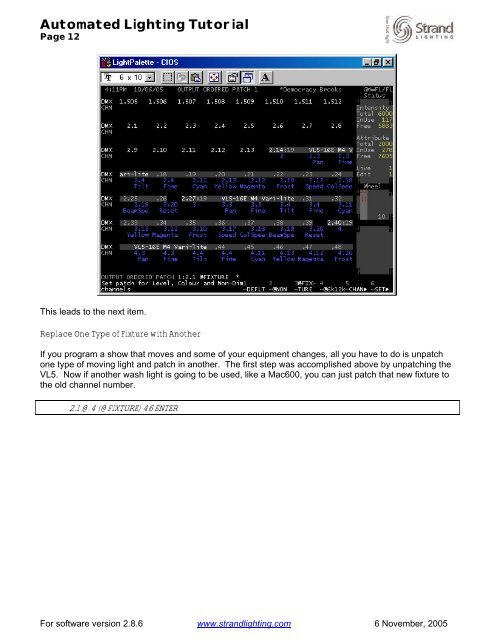 Strand 500 Series Console Tutorial - Grand Stage Company