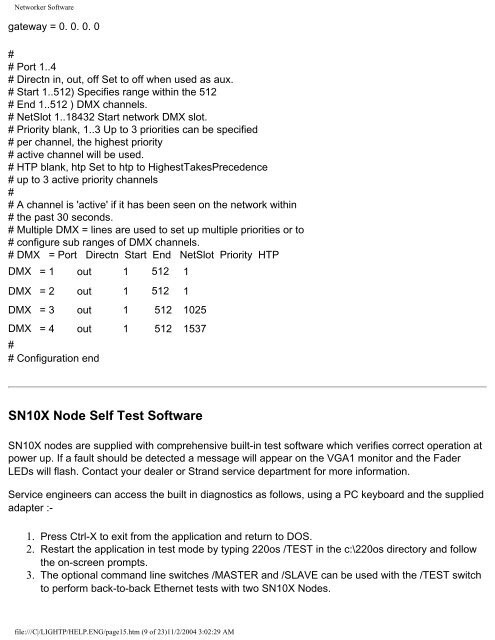 GeniusPro/Lightpalette Operator's Manual - Strand Lighting