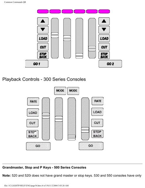 GeniusPro/Lightpalette Operator's Manual - Strand Lighting