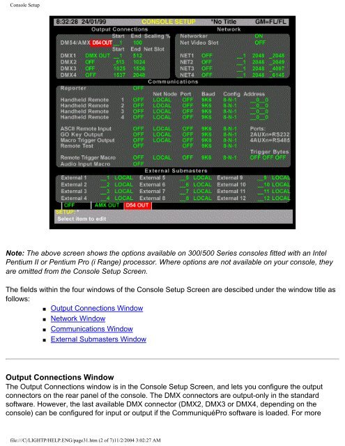 GeniusPro/Lightpalette Operator's Manual - Strand Lighting