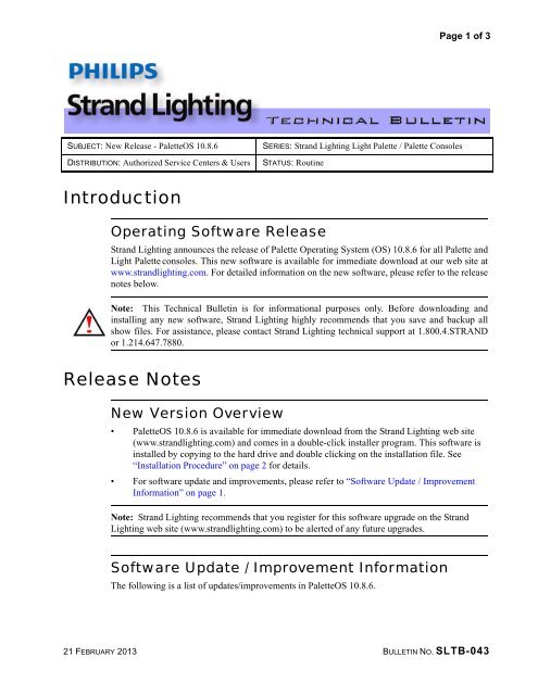 Rack Palette Series Consoles - Strand Lighting