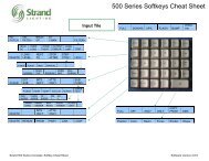 500 Series Softkeys Cheat Sheet - Grand Stage Company