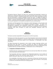 cebu air inc. corporate governance manual - Cebu Pacific Air