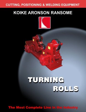 Tank Turning Rolls Literature - Koike