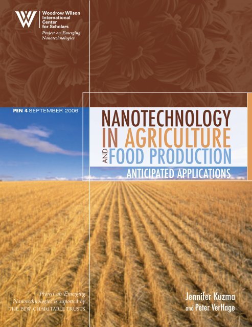 Nanotechnology in Agriculture and Food Production - Project on ...