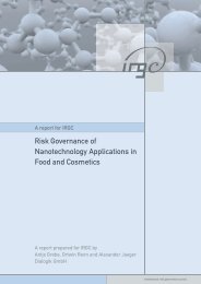 Risk Governance of Nanotechnology Applications in Food and ...