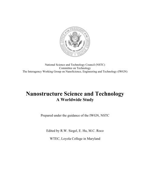 Nanostructure Science and Technology - World Technology ...