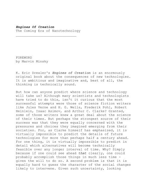 Dictionary of nanotechnology - Engines of Creation