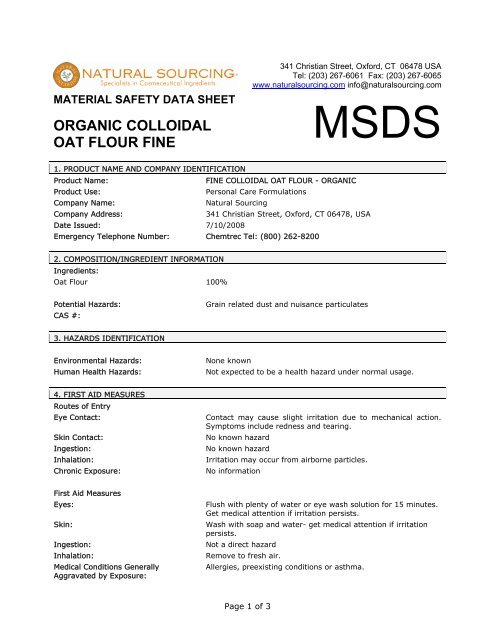 Ld50 of flour