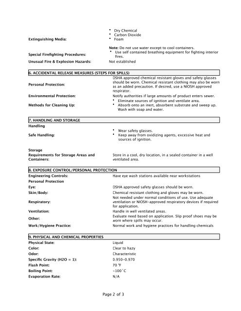 (MSDS) Organic Extract Gotu Kola WS - Natural Sourcing, LLC