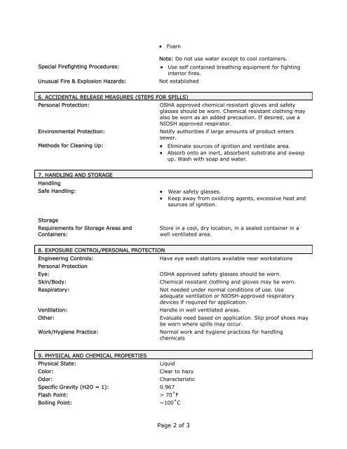 Material Safety Data Sheet - Natural Sourcing, LLC