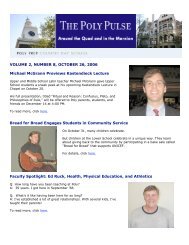 VOLUME 2, NUMBER 8, OCTOBER 26, 2006 Michael McGrann ...