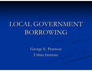 LOCAL GOVERNMENT BORROWING - ppiaf