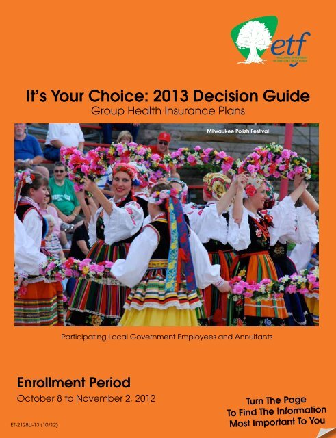 It's Your Choice 2013 - Decision Guide (ET-2128d-13) - ETF