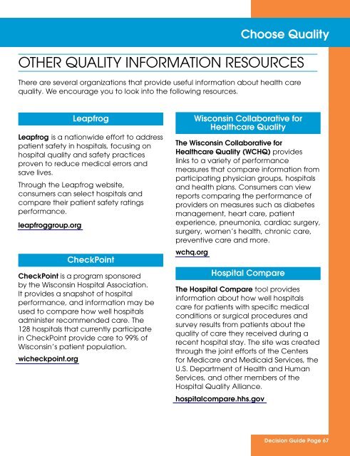 It's Your Choice 2013 - Decision Guide (ET-2128d-13) - ETF