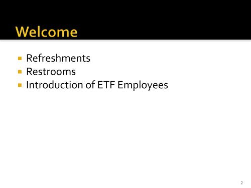 Employer PowerPoint Presentation - ETF