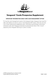 VanguardÂ® Funds Prospectus Supplement - ETF