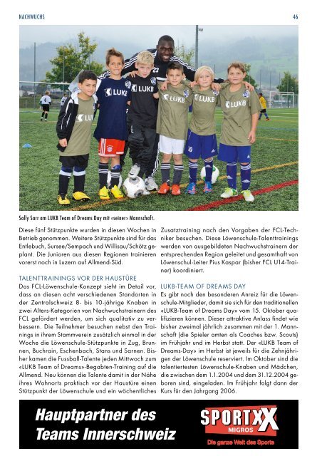 FC LUZERN MATCHZYTIG N°4 14/15 (RSL 7)