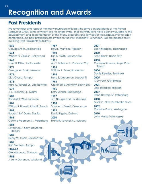 85th Annual Conference Program - Florida League of Cities