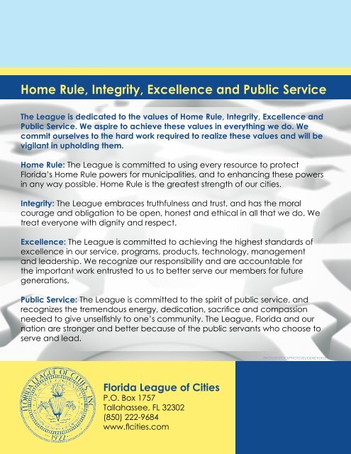 85th Annual Conference Program - Florida League of Cities