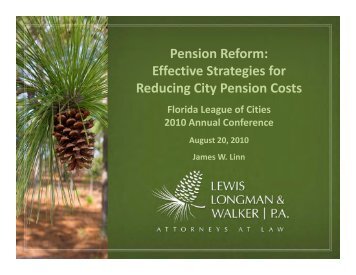 Pension Reform - Florida League of Cities