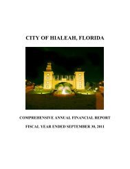 CITY OF HIALEAH, FLORIDA - Florida League of Cities