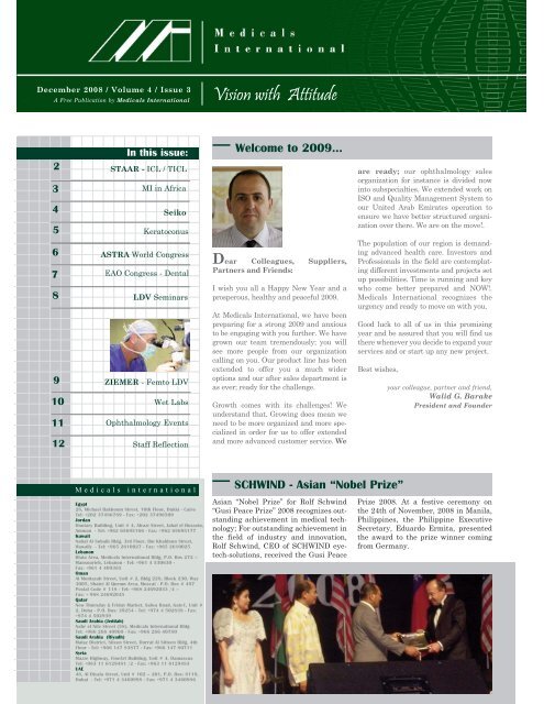 Newsletter 15:Layout 1.qxd - Medicals International