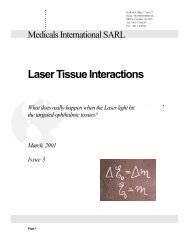 Laser Tissue Interactions - Medicals International