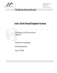 Astra Tech Dental Implant System - Medicals International