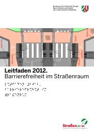 Barrierefreiheit im StraÃenraum. Leitfaden 2012 - StraÃen.NRW