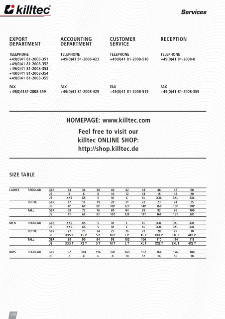 KILLTEC - LATO 2015 - kolekcja dziecięca