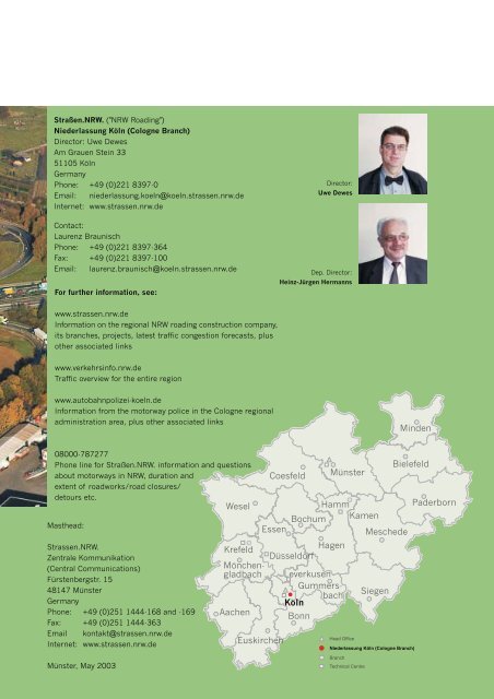 Extension of the KÃ¶lner Ring Road (pdf) - StraÃen.NRW