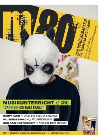 m80 - das Schülermagazin für München und Region September 2014