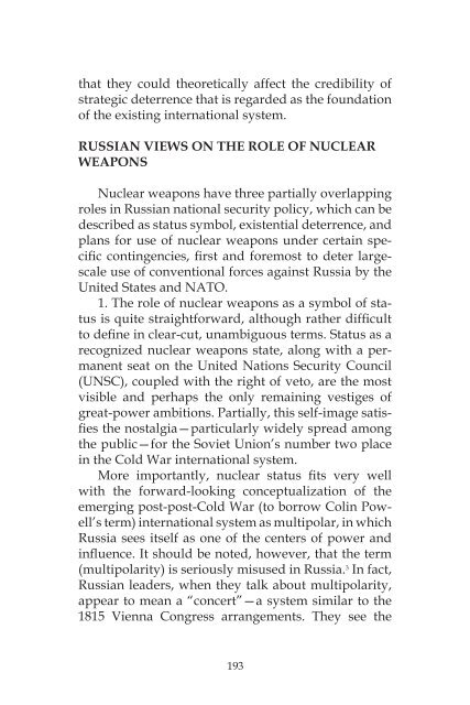 Russian Nuclear Weapons: Past, Present, and Future - Strategic ...