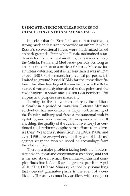 Russian Nuclear Weapons: Past, Present, and Future - Strategic ...