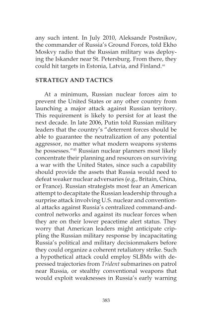 Russian Nuclear Weapons: Past, Present, and Future - Strategic ...