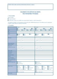 documents d'ouverture de compte pour personnes physiques - Strateo