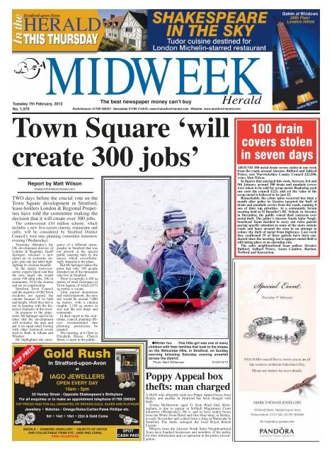 Town Square Will Create 300 Jobs Stratford Herald