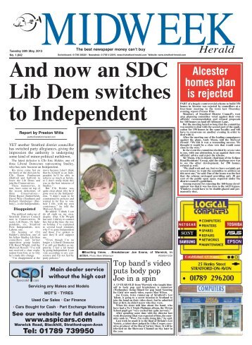 And now an SDC Lib Dem switches to Independent - Stratford Herald