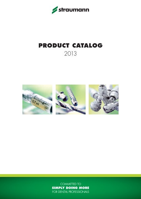Download Product Catalog Straumann Canada