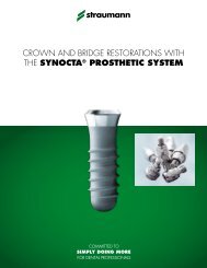 CALIT187 Crown and Bridge synOcta manual - Straumann Canada