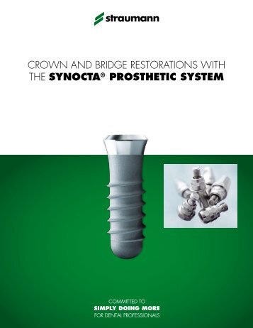 CALIT187 Crown and Bridge synOcta manual - Straumann Canada