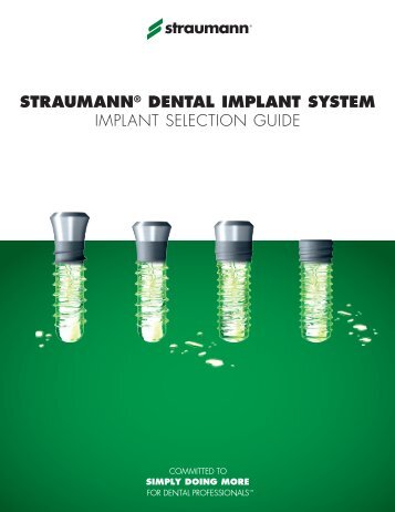 CALIT186 Implant Selection Guide - Straumann Canada