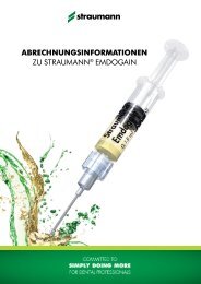 AbrechnungsInformAtIonen zu Straumann® Emdogain